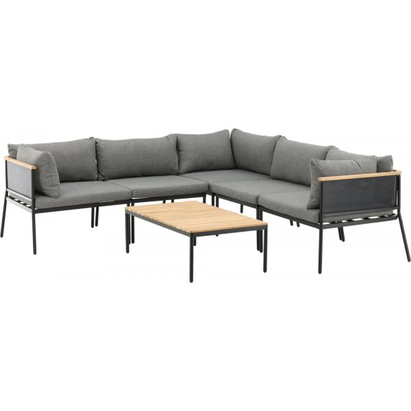 Nettan Ecksofagruppe - Schwarz/Grau