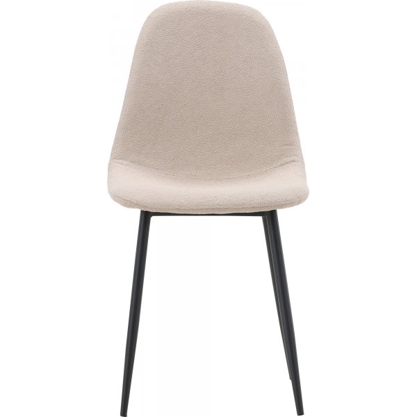 Bridge-Esszimmerstuhl - Beigefarbenes Boucl