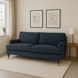 Howard London Premium 3-Sitzer Sofa Modell gerade - Blau Howard London Premium 3-Sitzer Sofa Modell gerade - Blau