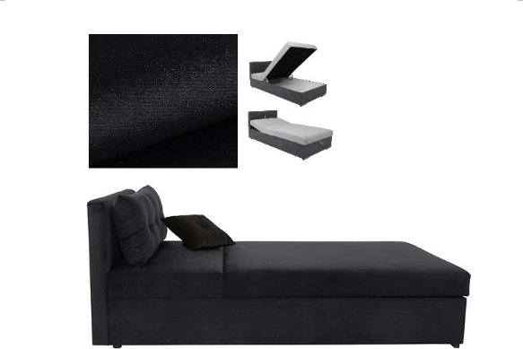 Tagesbett Rico - Schwarz