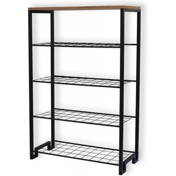 Nancy Schuhregal - Kiefer/Schwarz Nancy Schuhregal - Kiefer/Schwarz