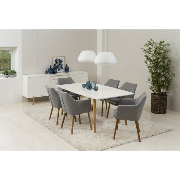 Nora Sessel - Grau/Eiche