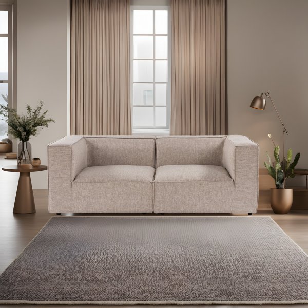 Sora 2-Sitzer-Sofa - Sandbeige Sora 2-Sitzer-Sofa - Sandbeige