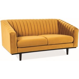 Alden 2-Sitzer-Sofa - Orangefarbener Samt