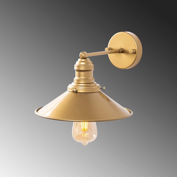 Konische Wandlampe 12196 - Gold