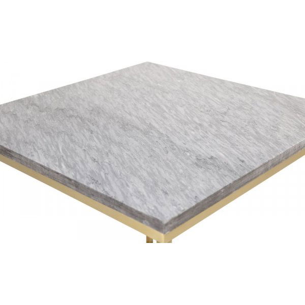 Kvarnbacken Beistelltisch 50 x 50 cm - Grau/Messing