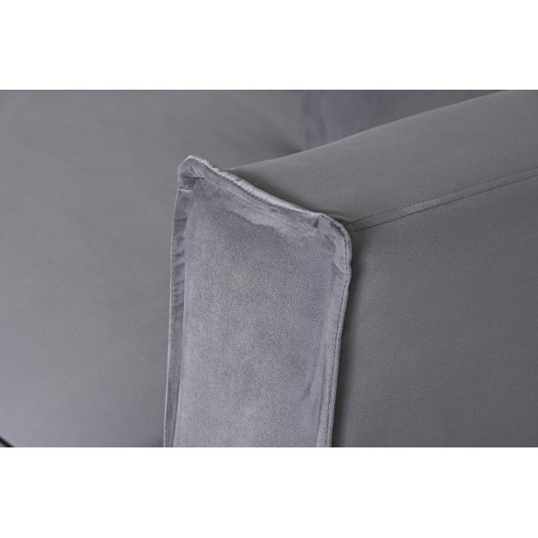 Brandy Lounge Sessel 1,5-Sitzer Sofa - Dunkelgrau (Samt) Brandy Lounge Sessel 1,5-Sitzer Sofa - Dunkelgrau (Samt)