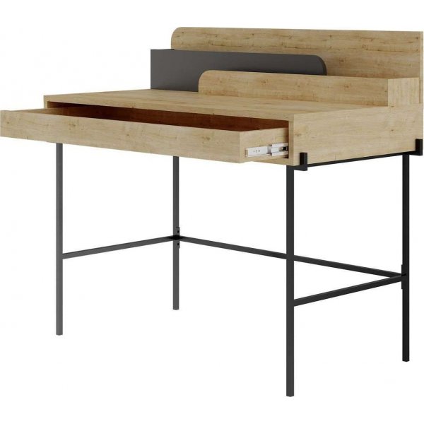 Leila Schreibtisch 108x60 cm - Eiche/anthrazit Leila Schreibtisch 108x60 cm - Eiche/anthrazit