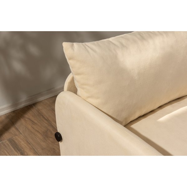 Saga 2-Sitzer-Schlafsofa XL - Creme Saga 2-Sitzer-Schlafsofa XL - Creme