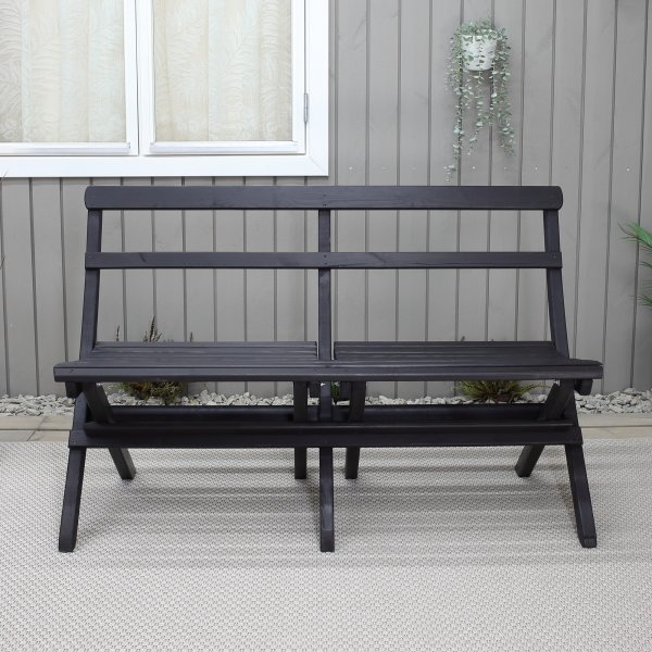Knohult Gartensofa - Schwarz