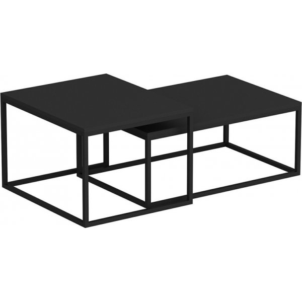 Spieltisch 60/72 x 47/37 cm - Schwarz
