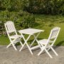 Havng weie Gartengruppe; 2 Sthle mit Tisch