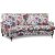 Spirit 3-Sitzer gebogenes Howard-Sofa aus Stoff mit Blumenmuster - Eden Parrot White/Lila