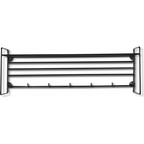 Revel schwarze Hutablage 80 cm breit