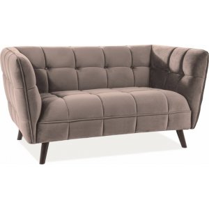 Renae 2-Sitzer-Sofa - Beiger Samt