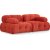 Doblo 2-Sitzer-Sofa aus Cordstoff - Orange