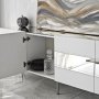Leon Medienbank - Wei/Silber