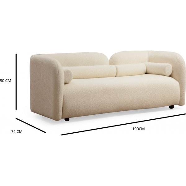 Victoria 2-Sitzer-Sofa - Creme