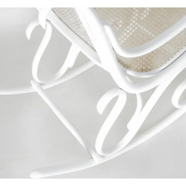 Schaukelstuhl Nr. 21 mit Rattanpolsterung - Beliebige Farbe des Gestells