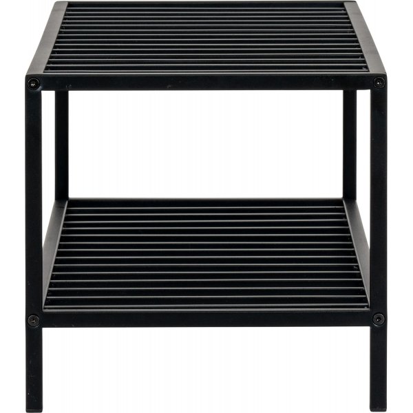 Weißes Schuhregal - Schwarz Weißes Schuhregal - Schwarz