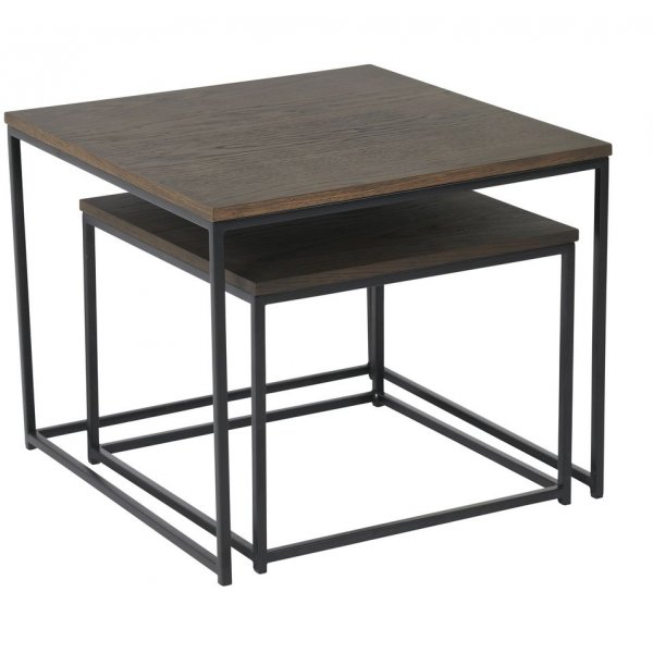 Duet Beistelltisch quadratisch - braunes Eichenfurnier Duet Beistelltisch quadratisch - braunes Eichenfurnier