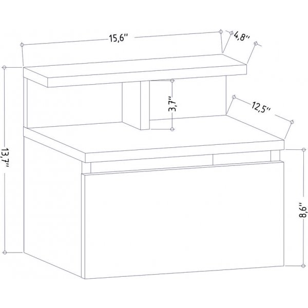Alice Nachttisch - Eiche Alice Nachttisch - Eiche