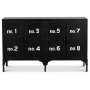 Breites Sideboard aus Blech - Vintage
