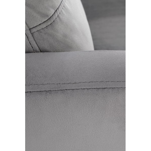 Gunvor Liegesessel aus grauem Samt Gunvor Liegesessel aus grauem Samt