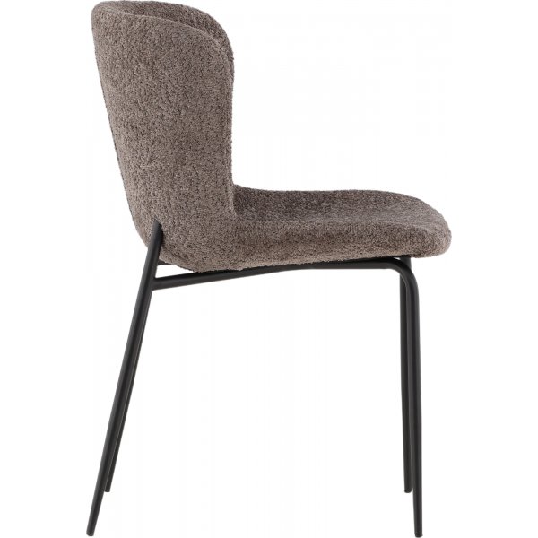 Modesto Esszimmerstuhl - Braunes Bouclé Modesto Esszimmerstuhl - Braunes Bouclé