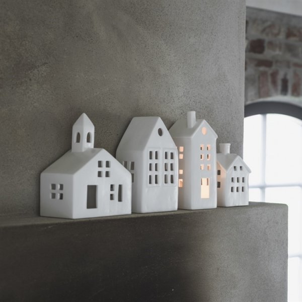 Kleine Stadtlaterne - Weiß Kleine Stadtlaterne - Weiß