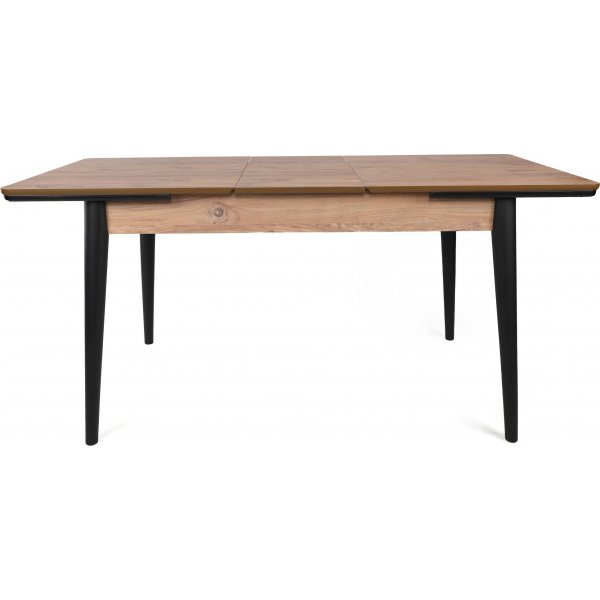 Sigma Esstisch 130-166 x 80 cm - Walnuss/Schwarz Sigma Esstisch 130-166 x 80 cm - Walnuss/Schwarz