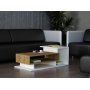 Spring Couchtisch 90 x 50 cm - Wei/Walnuss