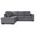 Solna Sofa mit offenem Abschluss 244 cm - Links + Mbelpflegeset fr Textilien
