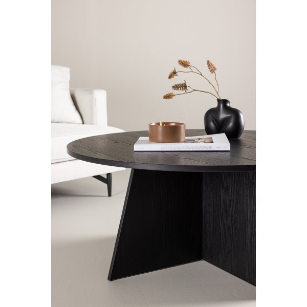 Bootcut Couchtisch 100 cm - Schwarz