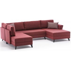 Eris U-Bettsofa - Burgund