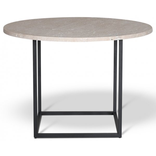 Runder Esstisch Dexter aus Travertin Ø105 cm Runder Esstisch Dexter aus Travertin Ø105 cm