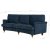 Howard Watford Deluxe 4-Sitzer gebogenes Sofa - Blau + Mbelpflegeset fr Textilien