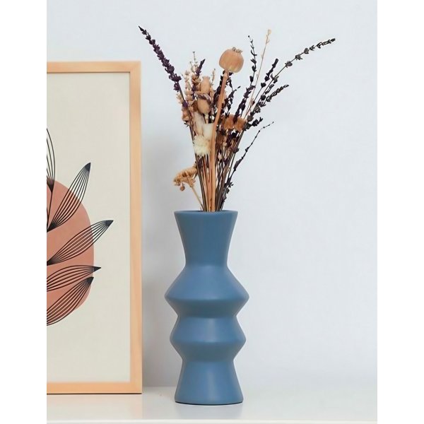 Rolo Vase - Blau Rolo Vase - Blau