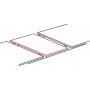 Ausziehbar um den Esstisch 100 x 168 x 100 cm - weies Marmorlaminat