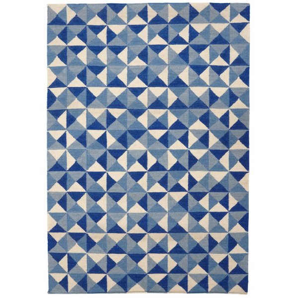 Kelim Teppich Harlekin - Blau
