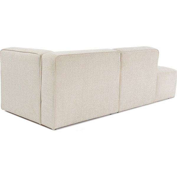 Weiteres 2-Sitzer-Sofa mit offenem Ende links - Creme
