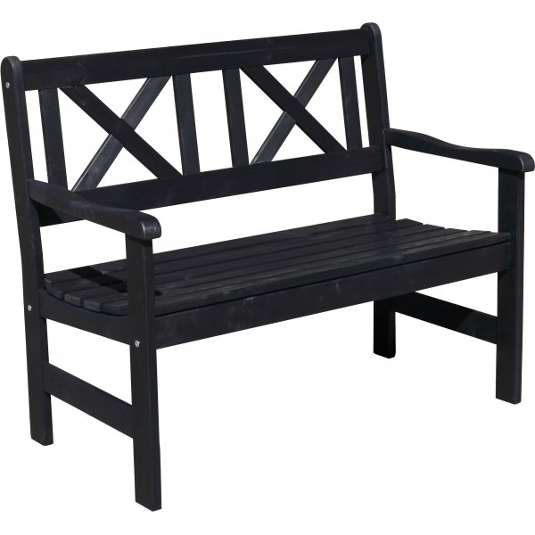 Europa Gartenbank 2-Sitzer - Schwarz