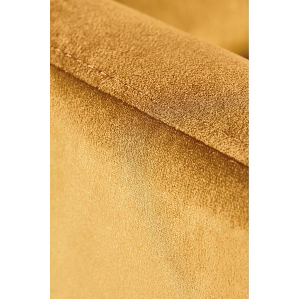 Gunvor Liegesessel aus gelbem Samt