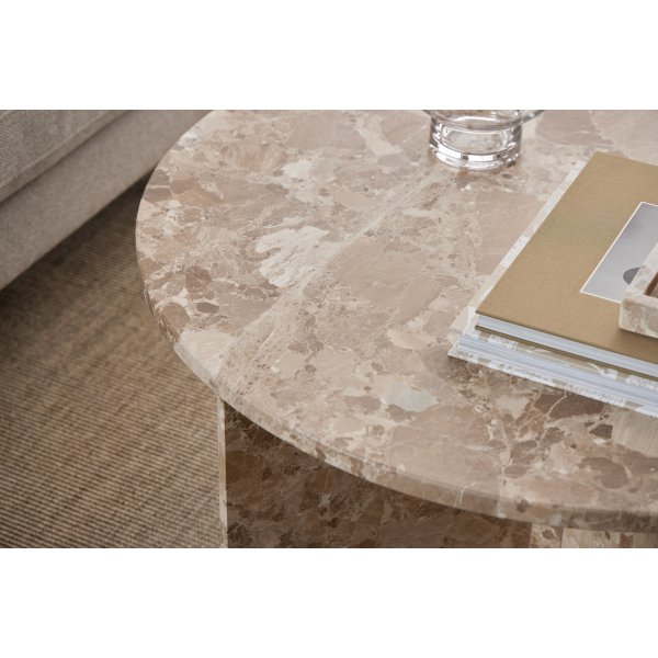 Vega Couchtisch Ø90 cm - Latte Vega Couchtisch Ø90 cm - Latte