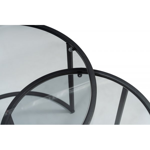 Tokyo Couchtisch-Set 42/60 cm - Schwarz