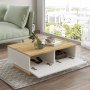 Luvio Couchtisch 17, 90x60 cm - Eiche/Wei