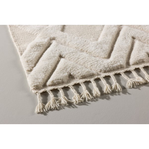 Wollteppich Dahlia - Weiß Wollteppich Dahlia - Weiß