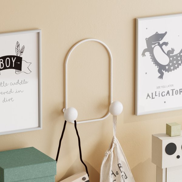 Frosch-Kleiderbgel - Wei