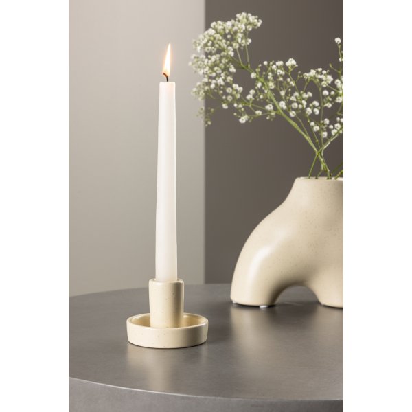 Ceco Kerzenhalter - Beige/Schwarz Ceco Kerzenhalter - Beige/Schwarz