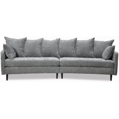 Gotland 4-Sitzer-geschungenes Sofa 301 cm - Oxford Dunkelgrau + Mbelfe